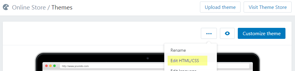 Edit html/css